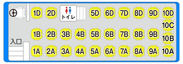 北見特急ニュースター号座席表