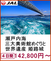 淡路浄瑠璃や淡路夢舞台・倉敷の美観地区の散策も！瀬戸内海三大美術館めぐりと世界遺産姫路城 4日間